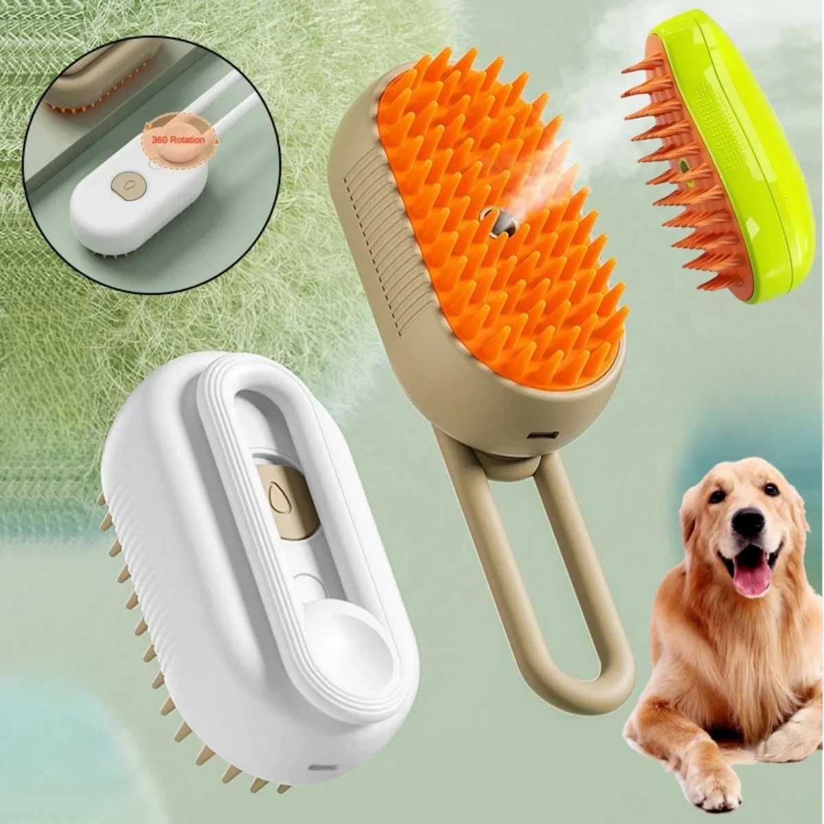 Pet Steam Brush - Pelo Morbido e Pulito